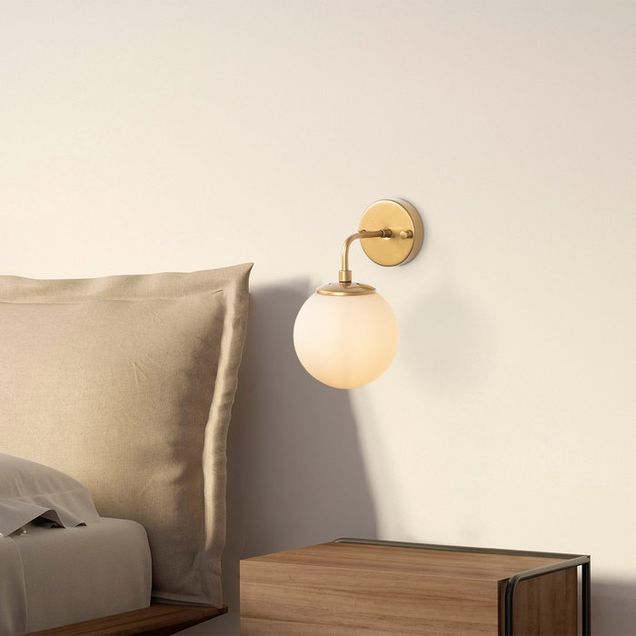 Opviq Horn - 12215 Lámpara de Pared Dorada